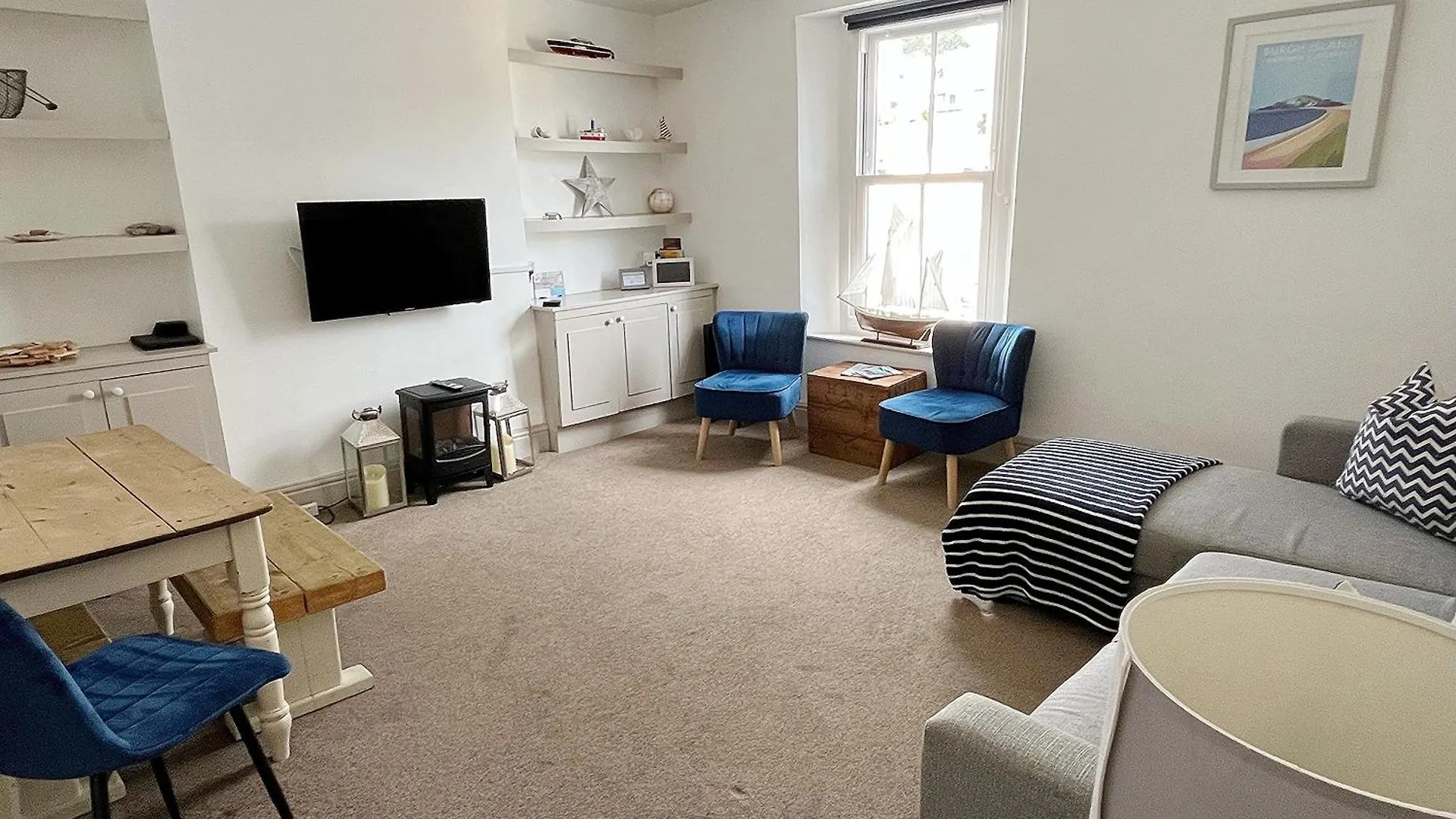 Daire Nancie's Place - Town Center With Private Parking - A Traditional Georgian Private Duplex - Beautifully Refurbished - Two Bedrooms, Bathroom, Kitchen And Lounge Diner Dartmouth